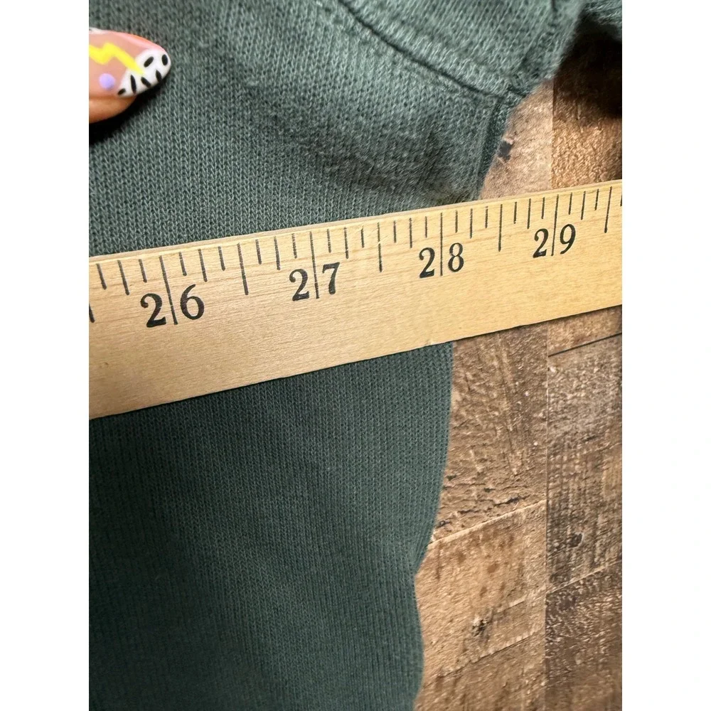 Polo Ralph Lauren Mens XXL Estate Rib Quarter Zip Pullover Sage Green Orange